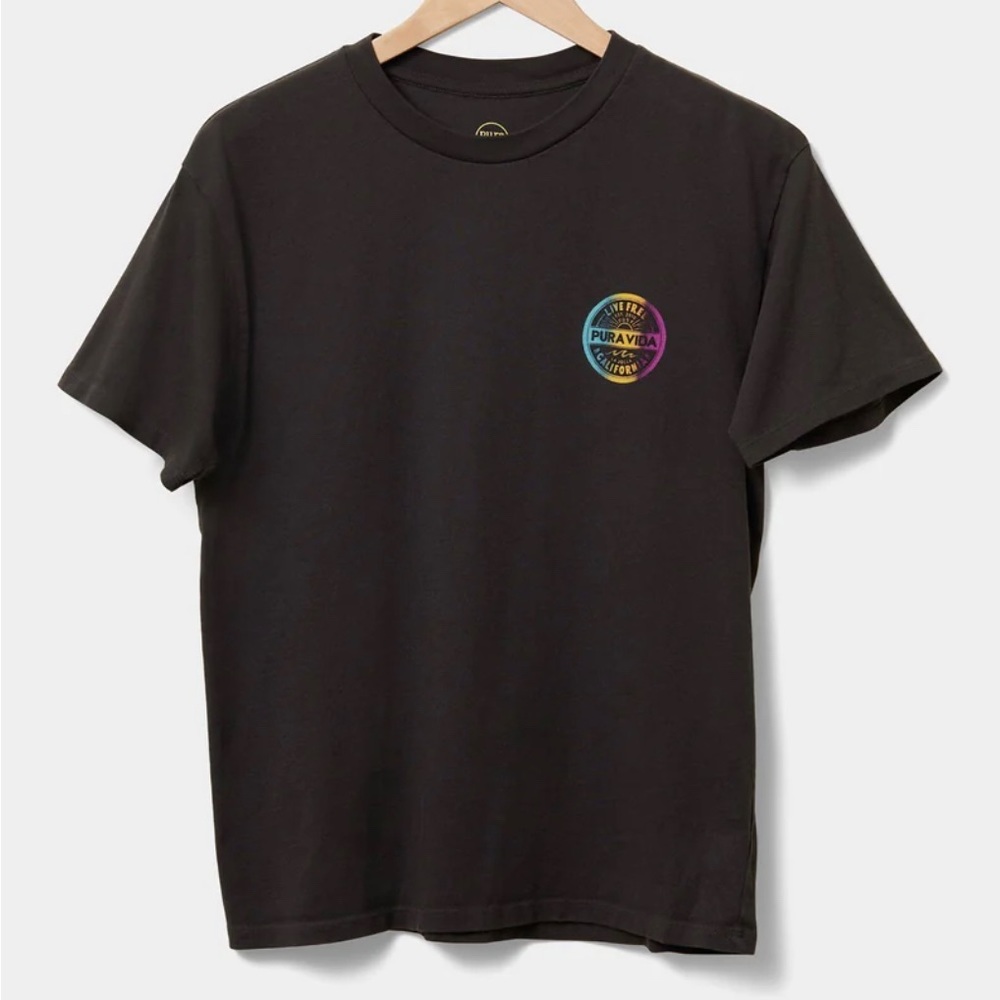 Pura Vida Live Free Vintage Black Tee, Women’s size medium. NWT.  SOLD OUT